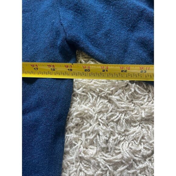 Vintage Christian Dior Monsieur Sweater M Orlon USA Made Logo Cardigan Navy Blue - Picture 4 of 12